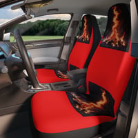 Image 5 of Flame Graphic Car Seat Covers – Red Bonfire Design