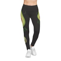 Image 5 of Vegan Avocado Print Leggings – Cute Fruit Pattern All-Over Print