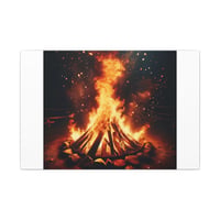 Image 1 of Bonfire Night Matte Canvas Art - Stretched Wall Decor