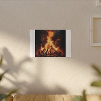 Image 2 of Bonfire Night Matte Canvas Art - Stretched Wall Decor