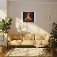 Image 3 of Bonfire Night Matte Canvas Art - Stretched Wall Decor