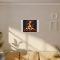 Image 4 of Bonfire Night Matte Canvas Art - Stretched Wall Decor