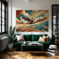 Image 1 of Stampa Fine Art in stile vintage C-130H "Hercules"