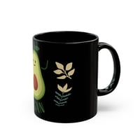 Image 5 of Vegan Avocado Black Mug — Cute Plant-Based Coffee Cup (11oz & 15oz)