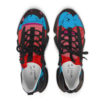 Image 4 of Women’s Mesh Sneakers — Cute Blue Cat Graphic Athletic Shoes