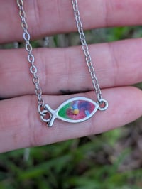 Rainbow Fish Connector Necklace