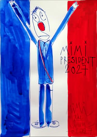 Bleu blanc clown