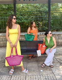 Image 2 of Moroccan Crochet Basket Bag