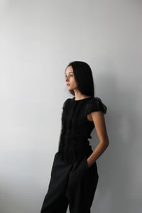 Image 3 of Pre-order May Panelled texture jersey tee shirt ( PRE ORDER PRICE)