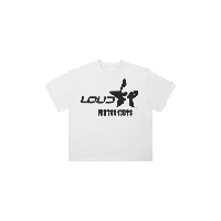 Image 2 of White Loud Skull Photoshoots Tee