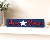 Image 4 of Patriotic Signs/4th of July Shelf Sitters