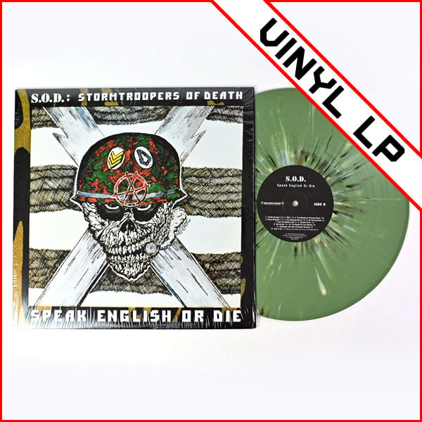 S.O.D. - Speak English or Die LP (Army Green Splatter
