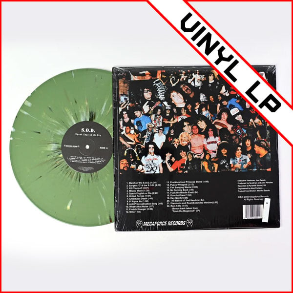 S.O.D. - Speak English or Die LP (Army Green Splatter