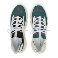 Image 2 of Men's Mesh Sneakers — 'You Won My Heart' Graphic Athletic Shoes