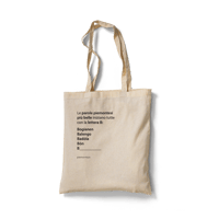 Borsa di tela Parole piemontesi con la B