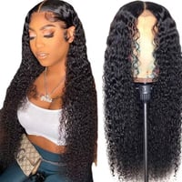 Image 1 of Deep curly wave synthetic wig- 30 inches 