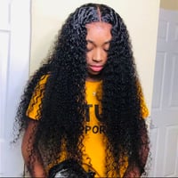 Image 2 of Deep curly wave synthetic wig- 30 inches 