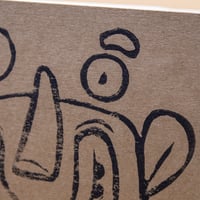 Image 2 of Handprinted A6 Notebook – Linocut - Monster 2