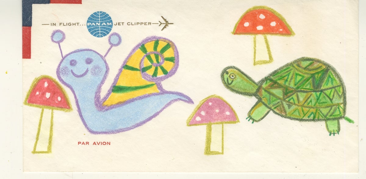 Image of Pan Am now offers slow travel options -- original painting