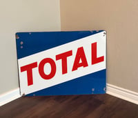 Image 1 of Vintage (ca. 1970s) German (Enamel) TotalEnergies Petrol Station Sign