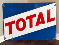 Image 2 of Vintage (ca. 1970s) German (Enamel) TotalEnergies Petrol Station Sign