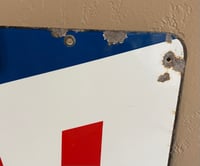 Image 3 of Vintage (ca. 1970s) German (Enamel) TotalEnergies Petrol Station Sign