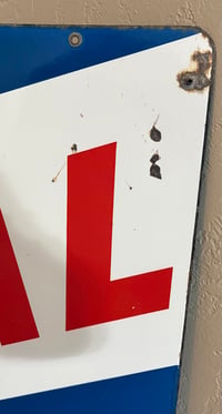 Image 4 of Vintage (ca. 1970s) German (Enamel) TotalEnergies Petrol Station Sign