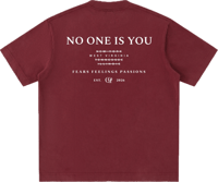 Image 2 of Heavyweight Vintage Washed "Doves" T-Shirt - Dull Red