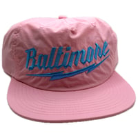 Baltimore Bolt Nylon Snapback (Bubblegum/Blue)