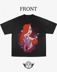 Image 1 of BLING Oversized Cropped 'Jessica' Shirt