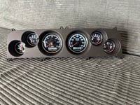 Image 1 of 64-66 C10 C20 Chevy Truck Gauge Cluster with new Gauges and Sensors - GPS Speedo | No CEL