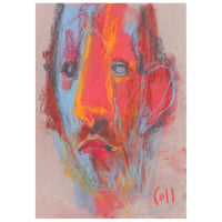 Image 1 of Side- Sketchbook Drawing in Soft Pastels  on Paper 