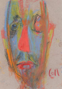Image 2 of Alike - Sketchbook Drawing in Soft Pastels and Charcoal on Paper 