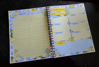 Image 3 of Handmade Lemon Weekly Planner Bound Notebook, book, notes, gift, journal, affirmation, to do, big