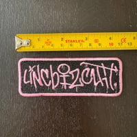 Linc Bizcuit Black & Pink Embroidered Patch