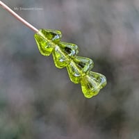 Image 1 of 4x6mm Olive Czech Glass Bell-Shaped BeadsUnnamed Product