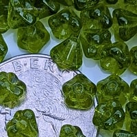 Image 2 of 4x6mm Olive Czech Glass Bell-Shaped BeadsUnnamed Product