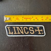 LINCS Gold & White Embroidered Patch