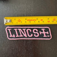 LINCS Black & Pink Embroidered Patch