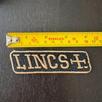 LINCS Black & Gold Embroidered Patch