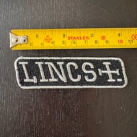 LINCS Black & Silver Embroidered Patch
