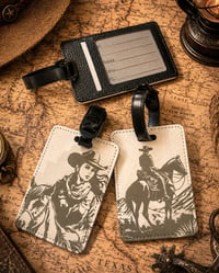 Western Luggage Tag - Cowboy or Cowgirl