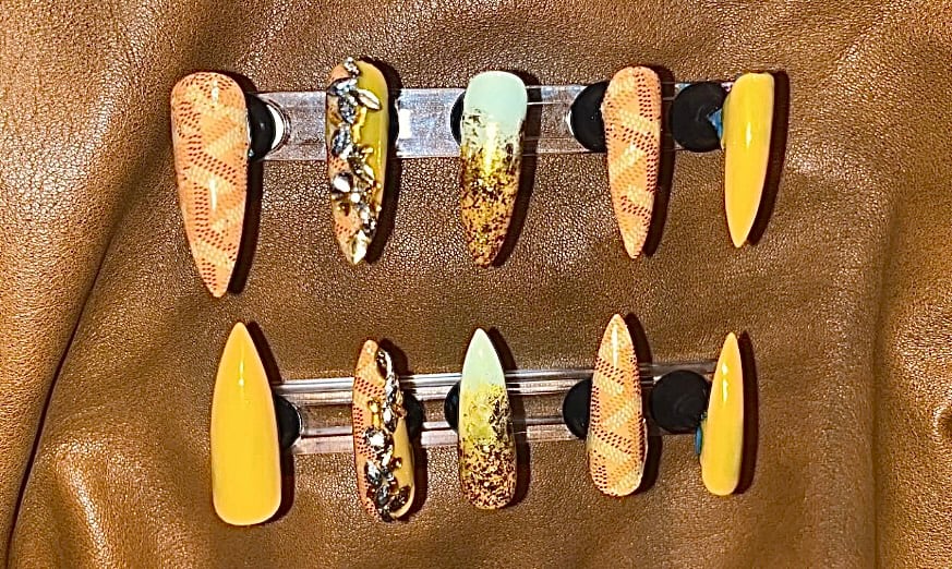 Image of Goyard Yellow with Crystals