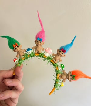 Image of Trippy Trolls Headband for Blythe Dolls 