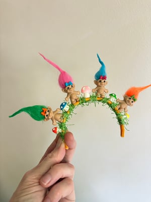 Image of Trippy Trolls Headband for Blythe Dolls 
