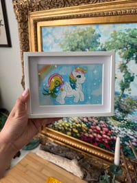 Image 4 of Frame Original 6x4 gouache painting “Nostalgic Magic”