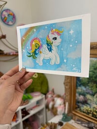 Image 2 of Frame Original 6x4 gouache painting “Nostalgic Magic”
