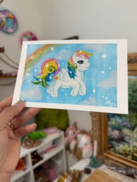 Image 3 of Frame Original 6x4 gouache painting “Nostalgic Magic”