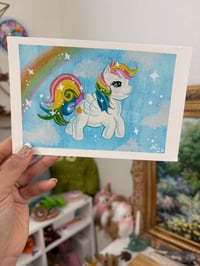Image 1 of Frame Original 6x4 gouache painting “Nostalgic Magic”