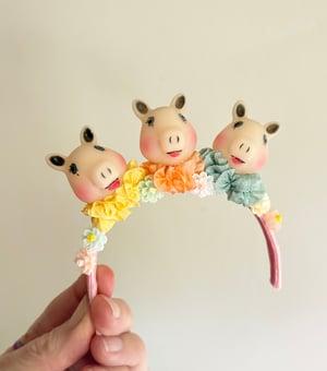 Image of Three Little Pigs Headband for Blythe Dolls 